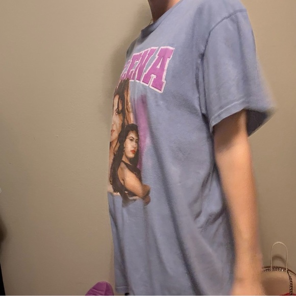 Selena Lavender Graphic Tee all Cotton - Picture 4 of 5